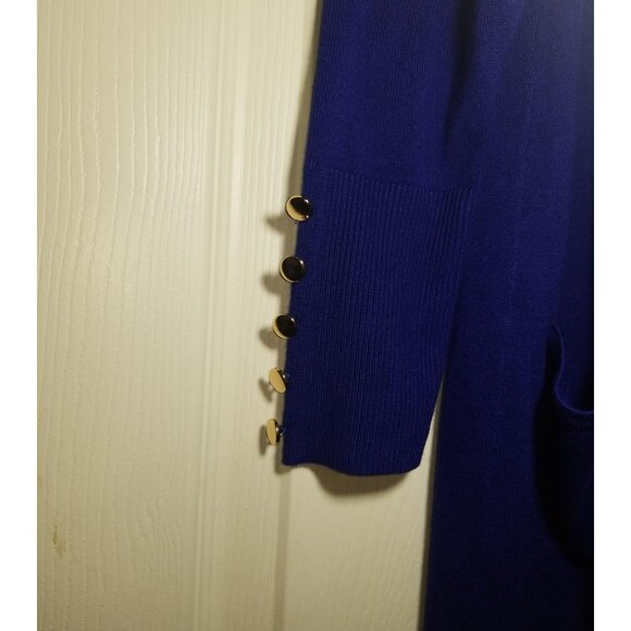 Jm Collection Women's Button-Sleeve Flyaway Cardigan, Size Small - Picture 3 of 7